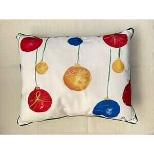 New Betsy Drake Interiors Outdoor Christmas Pillow